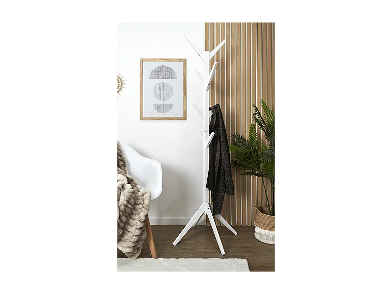 Portemanteau Arbre Blanc 178cm Beige