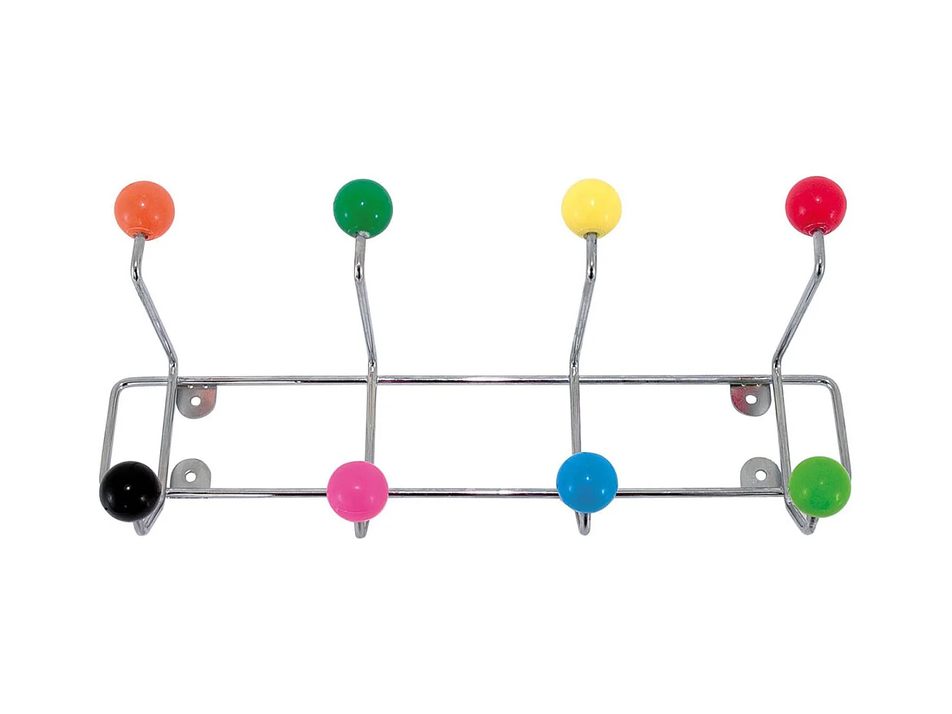 Patère murale 8 crochets colorés Saturnus