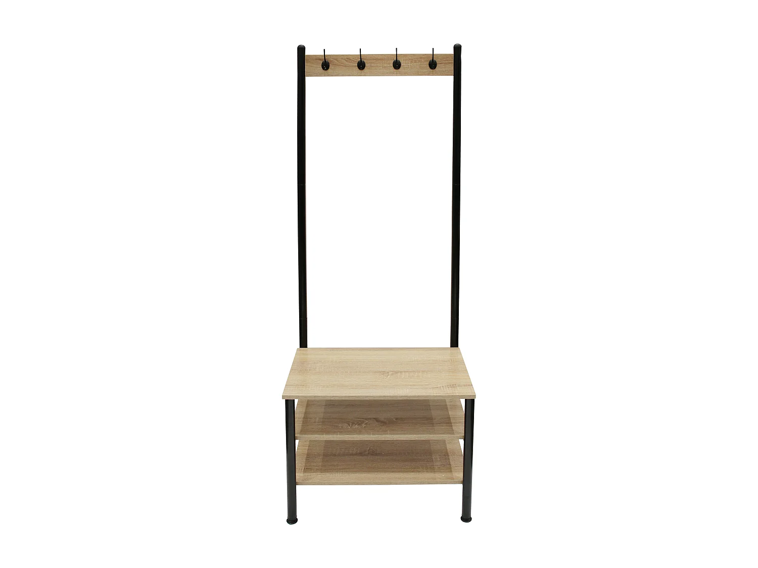 Meuble Portemanteau Beige, Noir