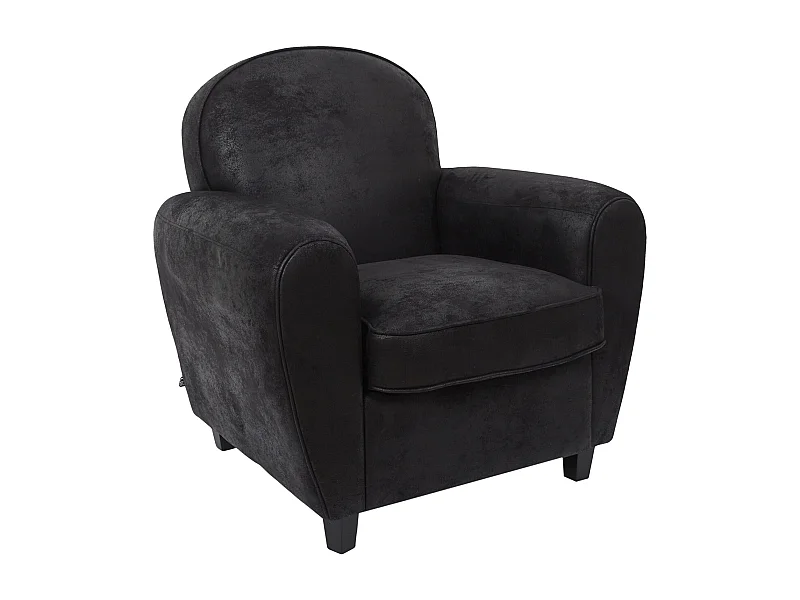 Fauteuil Club Noir Indus Noir