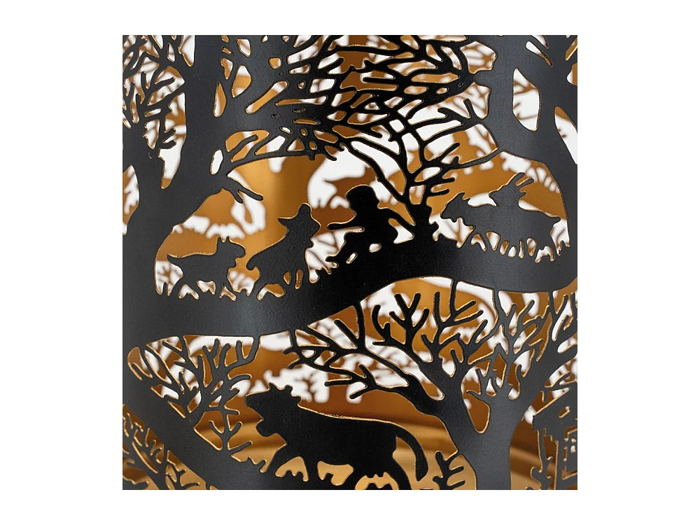 Lanterne en métal laqué intérieur doré Grand modèle