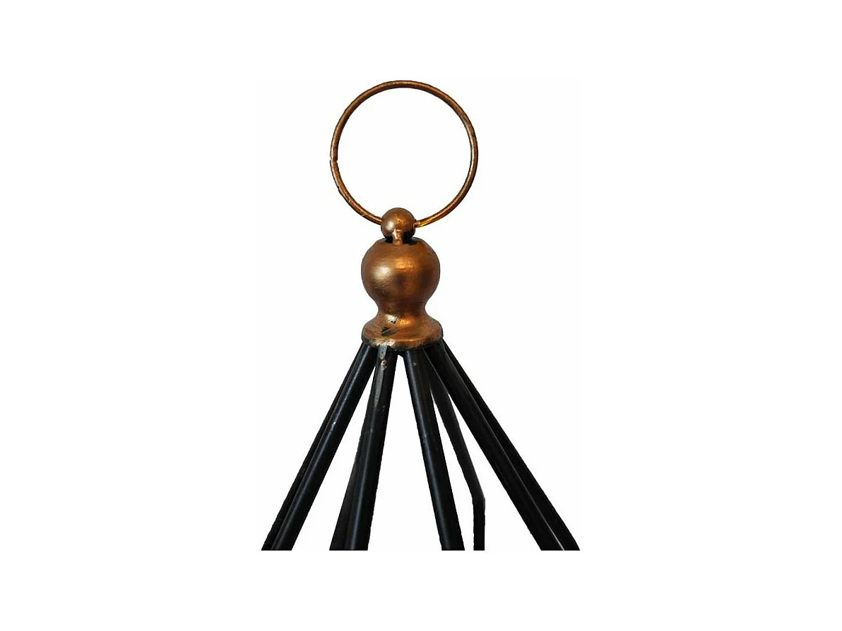 Columna portavelas de hierro con 8 velas