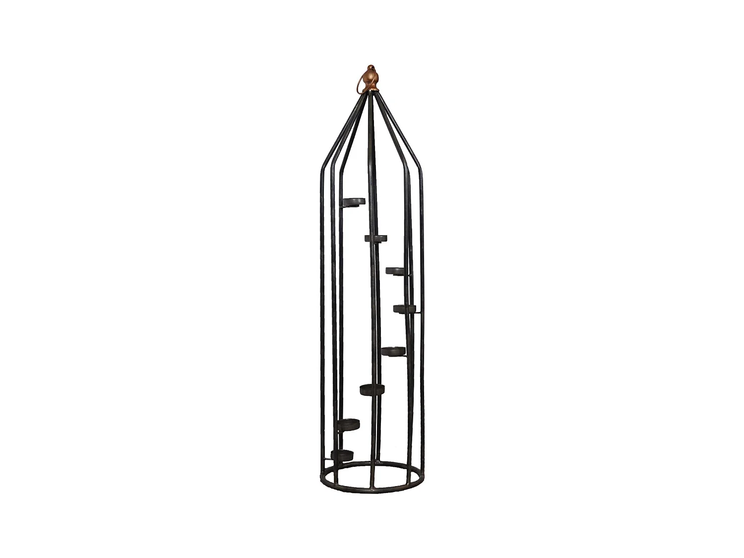 Colonne bougeoir en fer  8 bougies