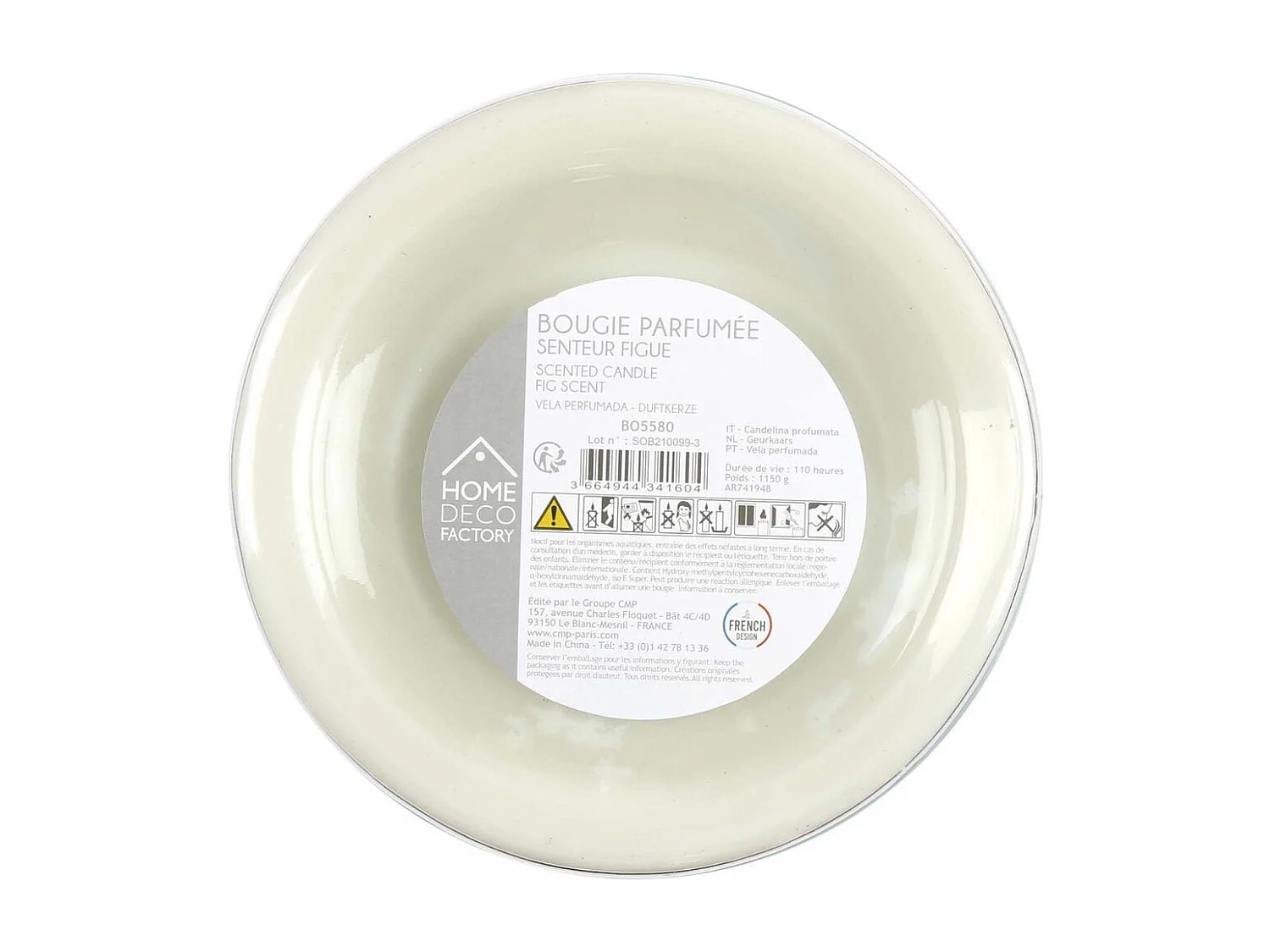 Bougie Parfumee Bonbonniere Verte H29cm Vert