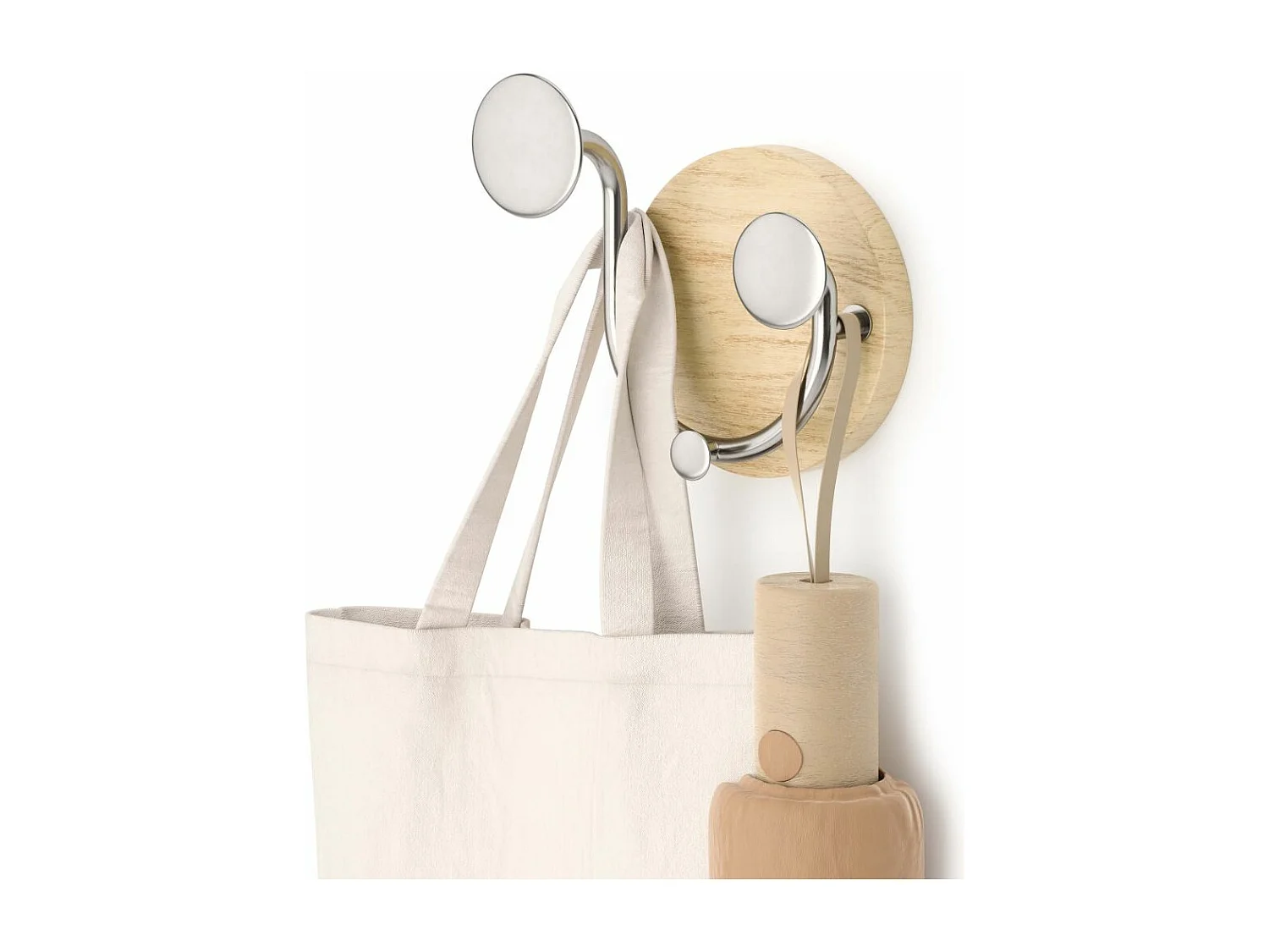 Patère en bois de frêne 3 crochets Melody