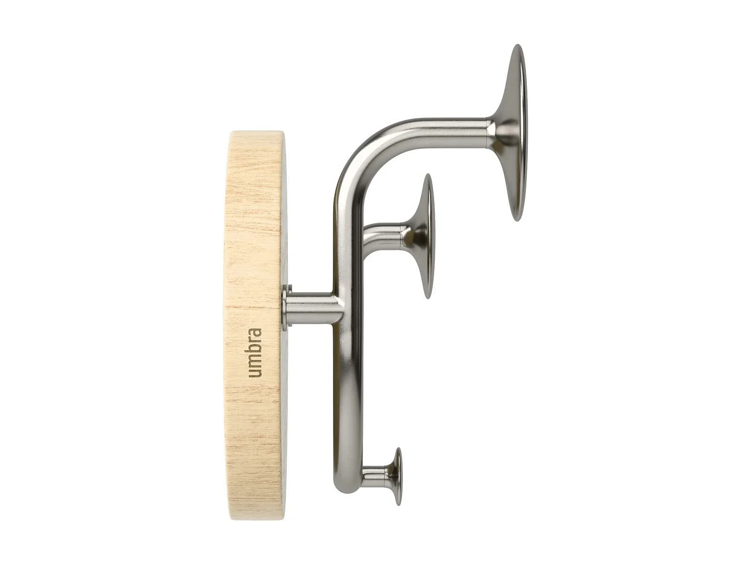 Patère en bois de frêne 3 crochets Melody