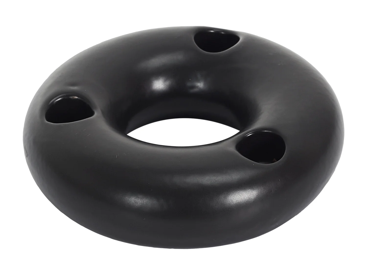 Support 3 Bougies Noir Noir