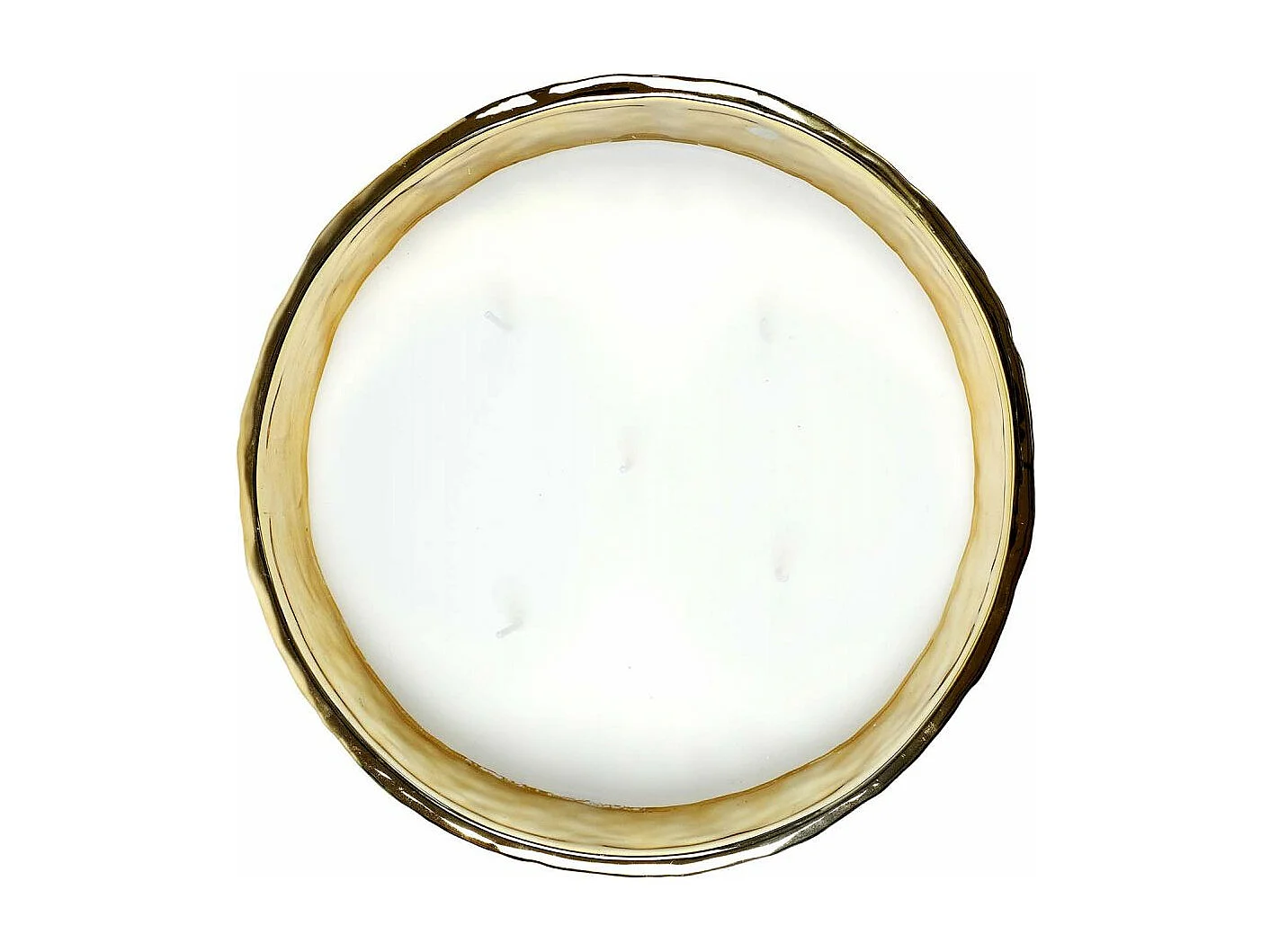 Bougie parfumée martelée dorée 5 mèches 21 cm