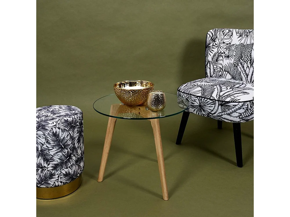 Bougie parfumée martelée dorée 5 mèches 21 cm