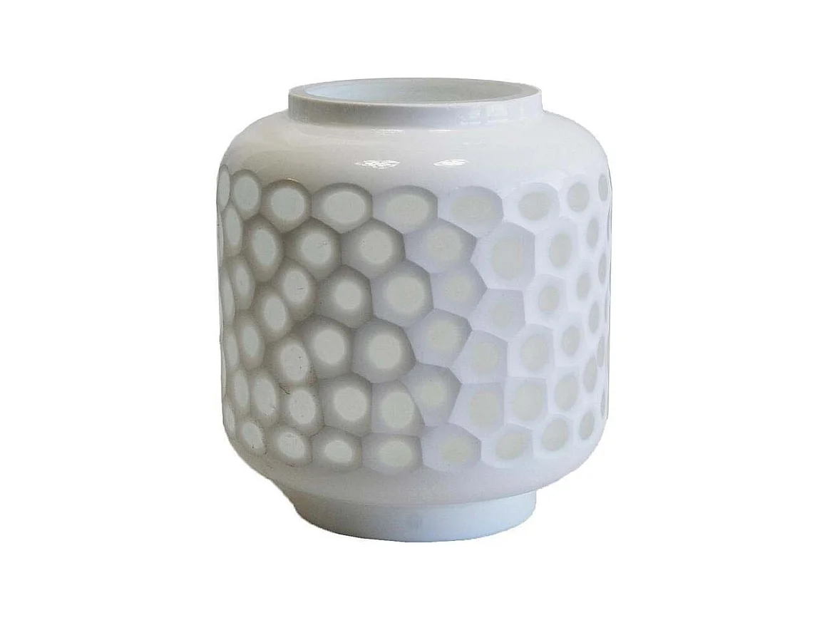 Photophore en verre blanc mat – Ambiance cosy et lumineuse