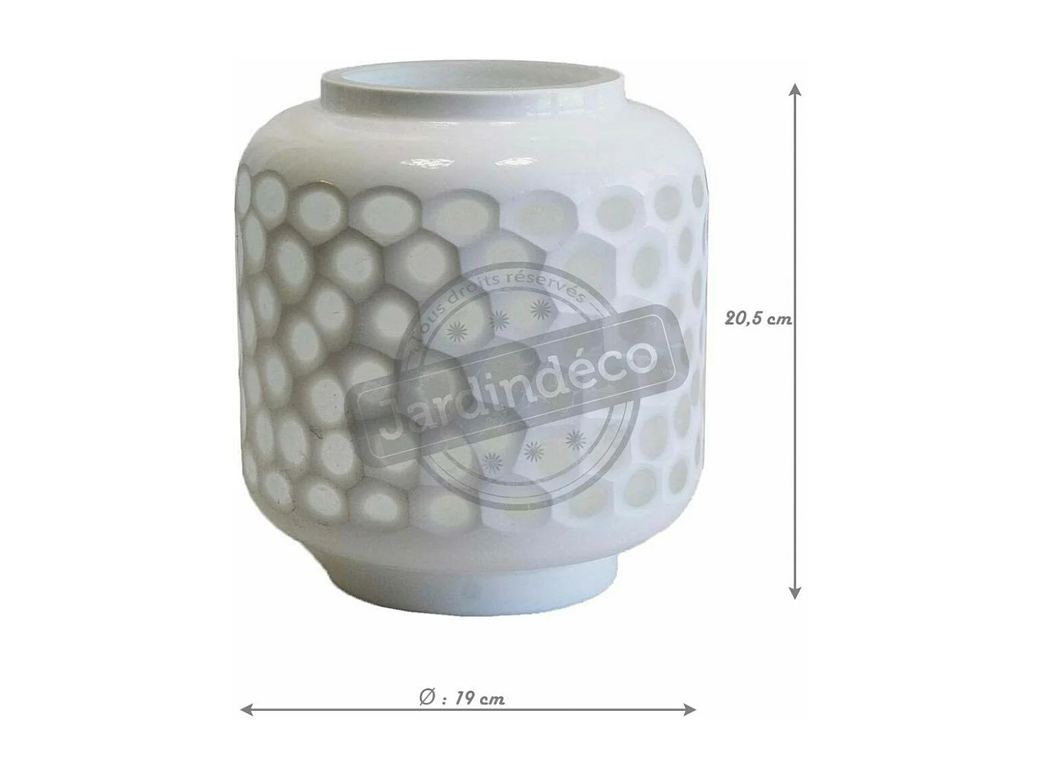 Photophore en verre blanc mat – Ambiance cosy et lumineuse