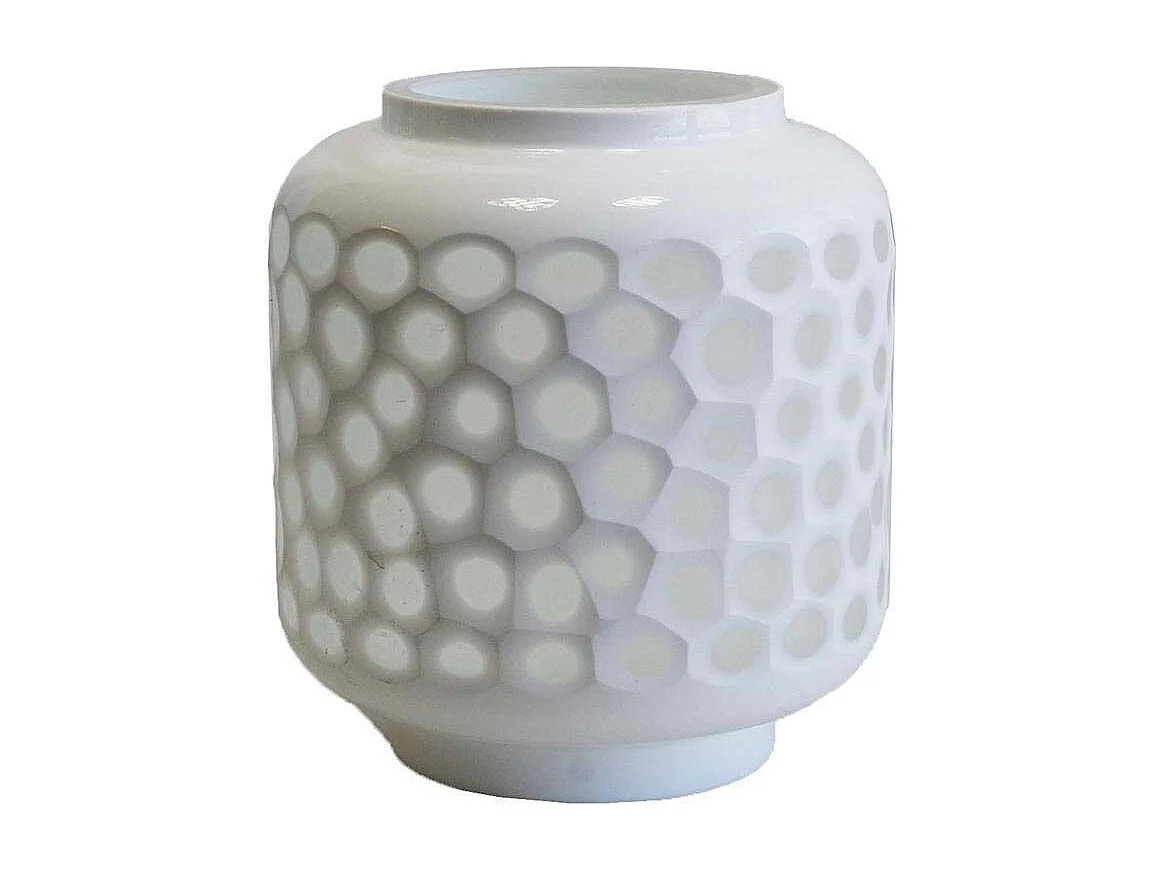 Photophore en verre blanc mat – Ambiance cosy et lumineuse