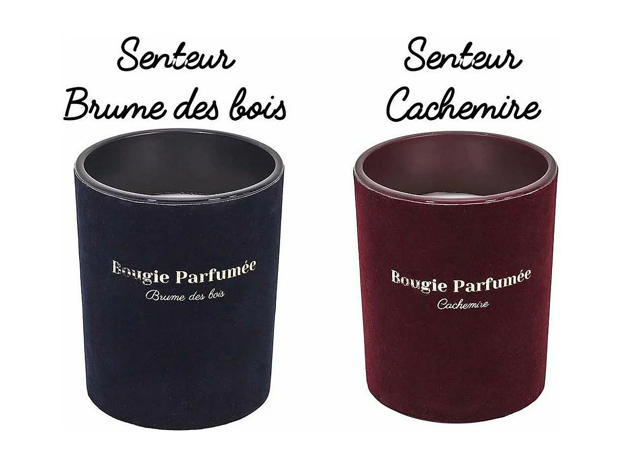 Candela profumata 10 x 12,5 cm Velvet (Set di 2)