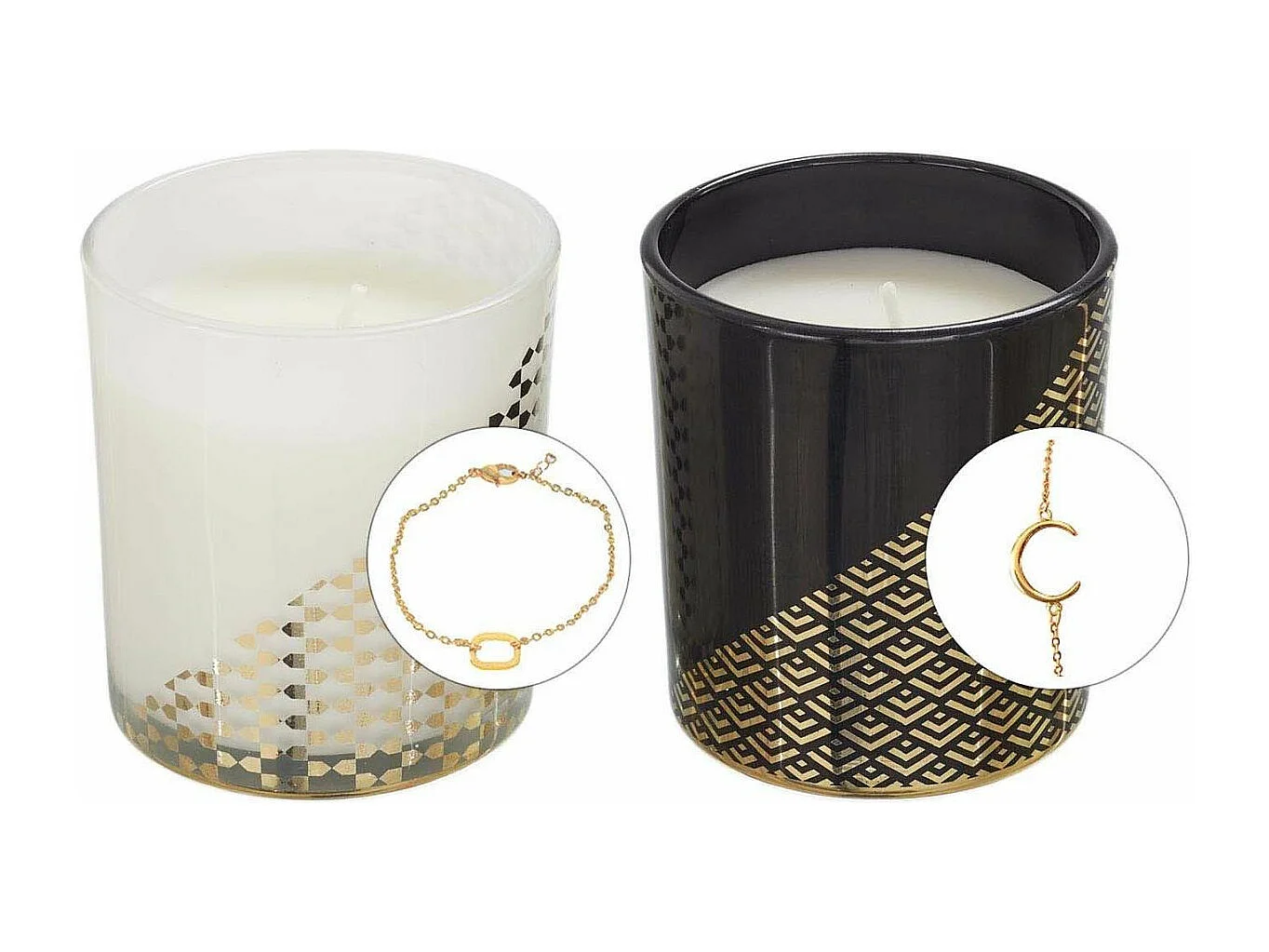 Bougie parfumée avec bijoux surprise 8 cm