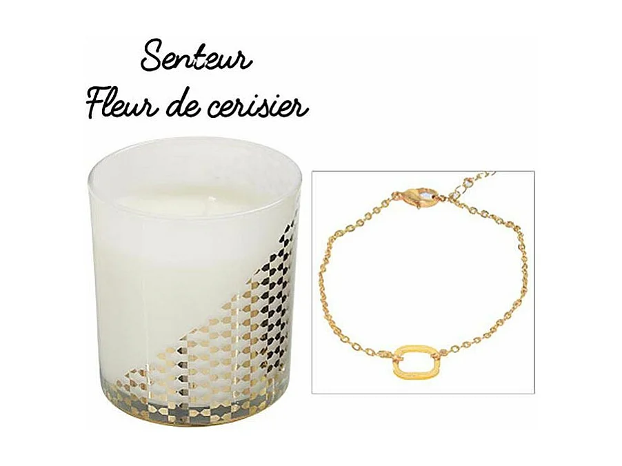 Bougie parfumée avec bijoux surprise 8 cm