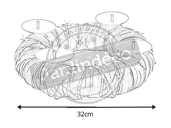 Couronne bougies centre de table