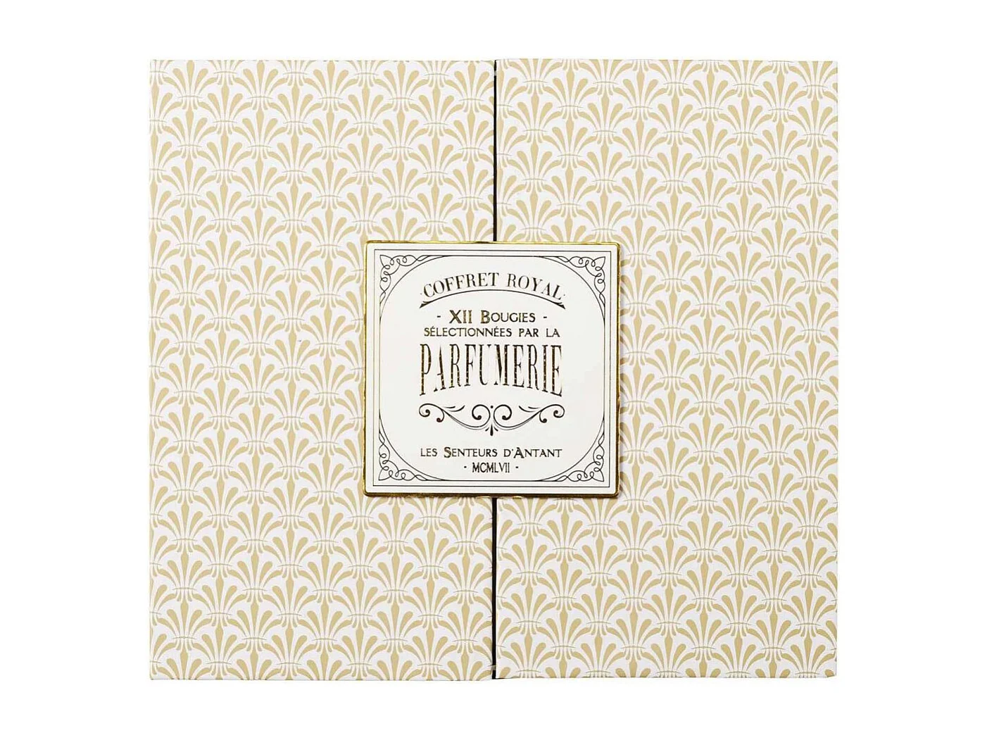 Coffret 12 Bougies Parfumées "Parfumerie" 30g Beige