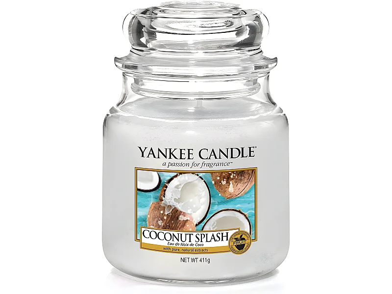 Candela in vetro al profumo di acqua di cocco Modello medio