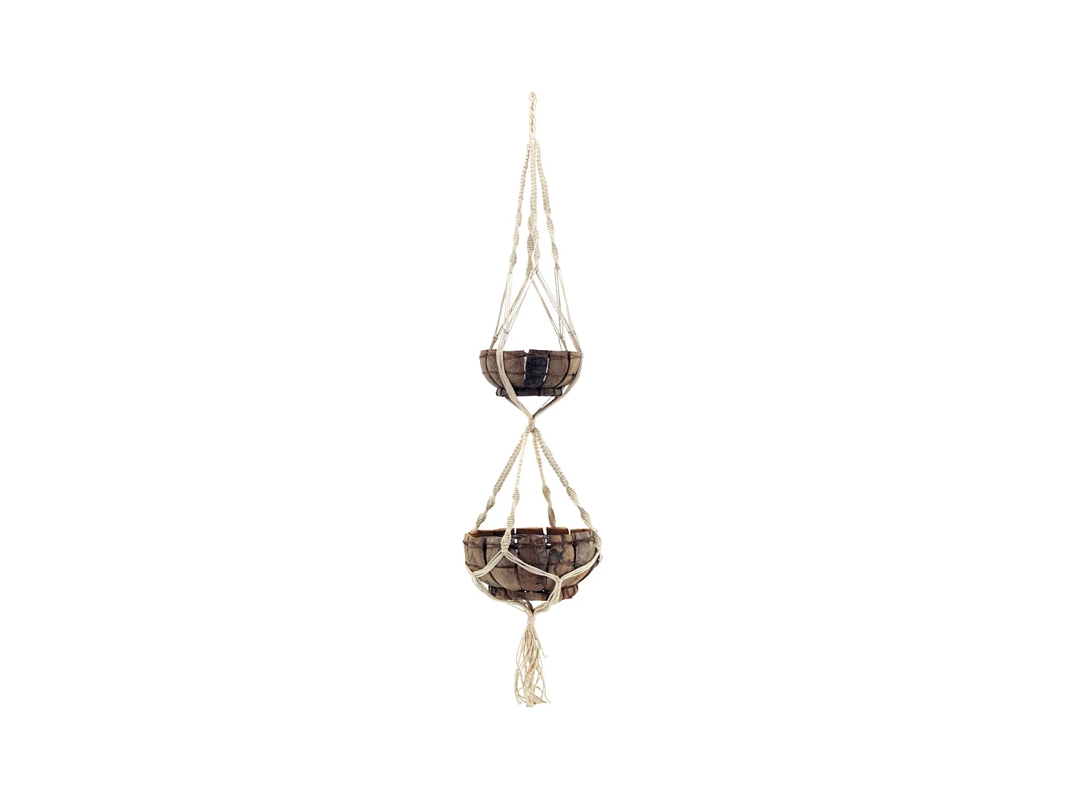 Macramé double en coton