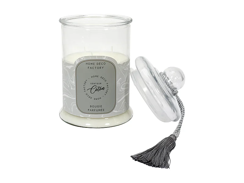 Bougie Parfumee Bonbonniere Grise H29cm Gris