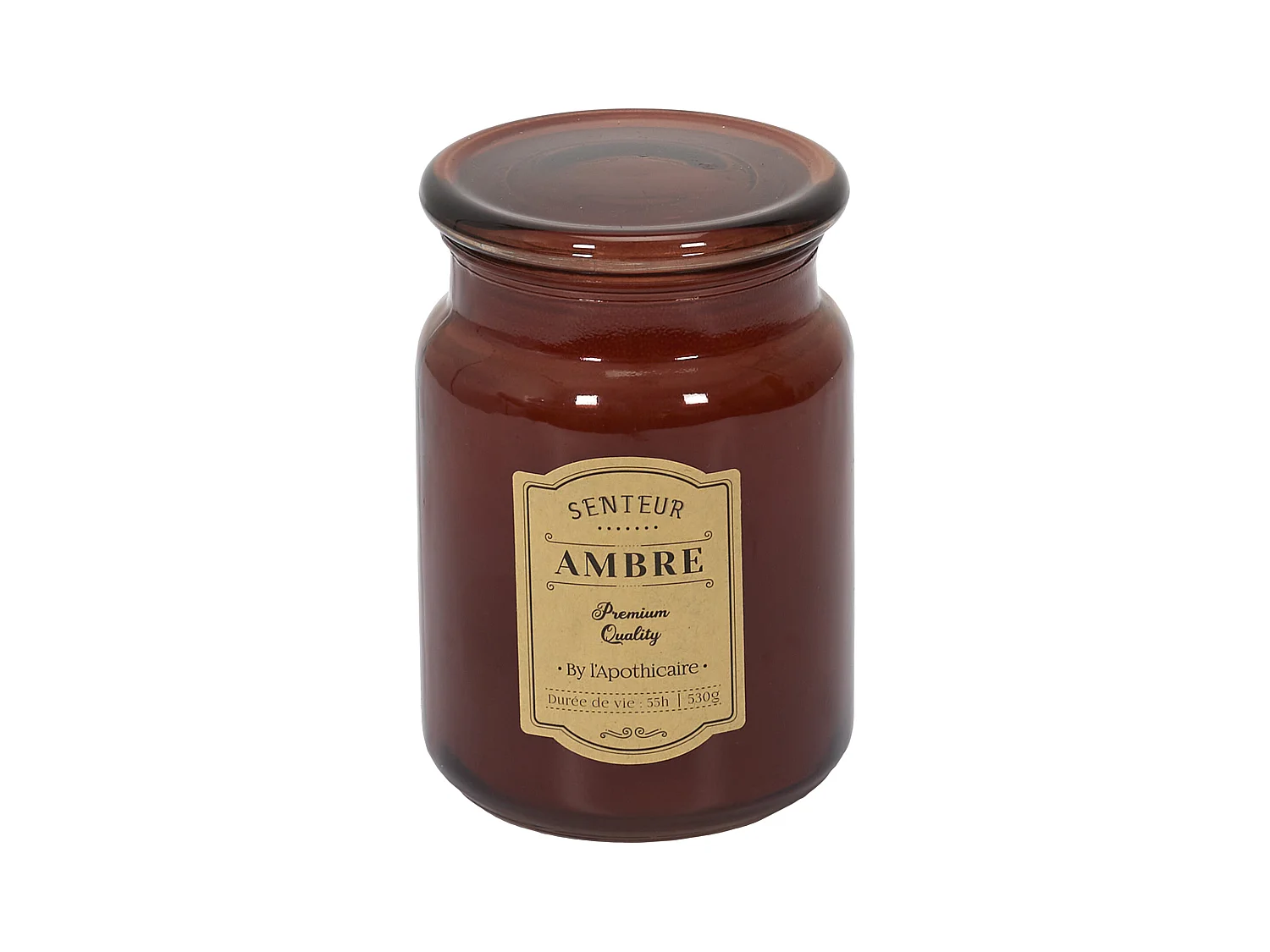 Bougie Parfumee Verre Apothicaire X3 Coffret Gris, Rouge, Blanc, Marron