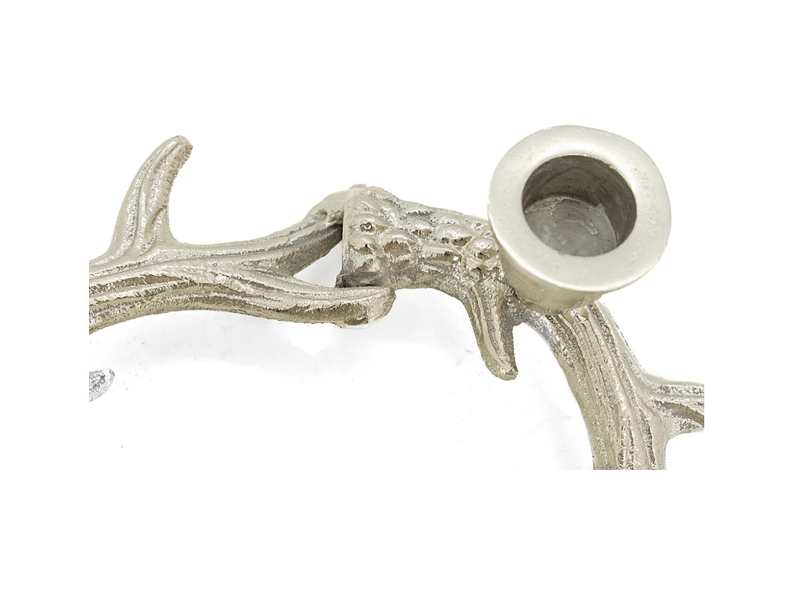 Bougeoirs bois de cerf en aluminium