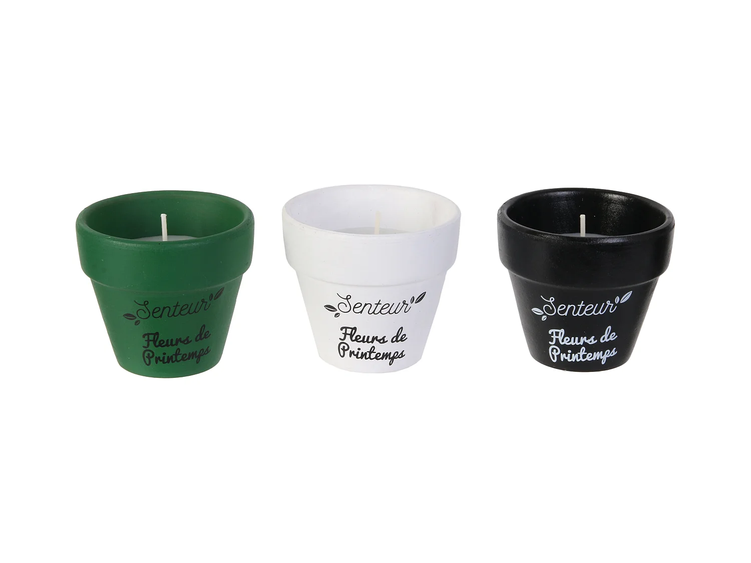Juego de 3 velas Nature
