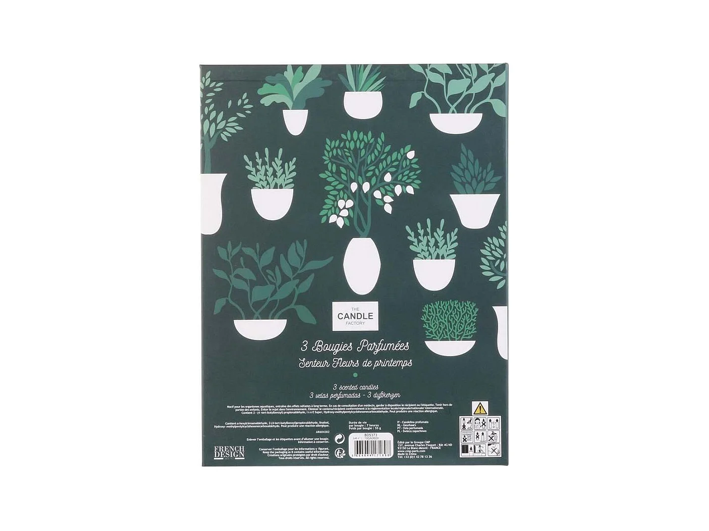 Juego de 3 velas Nature