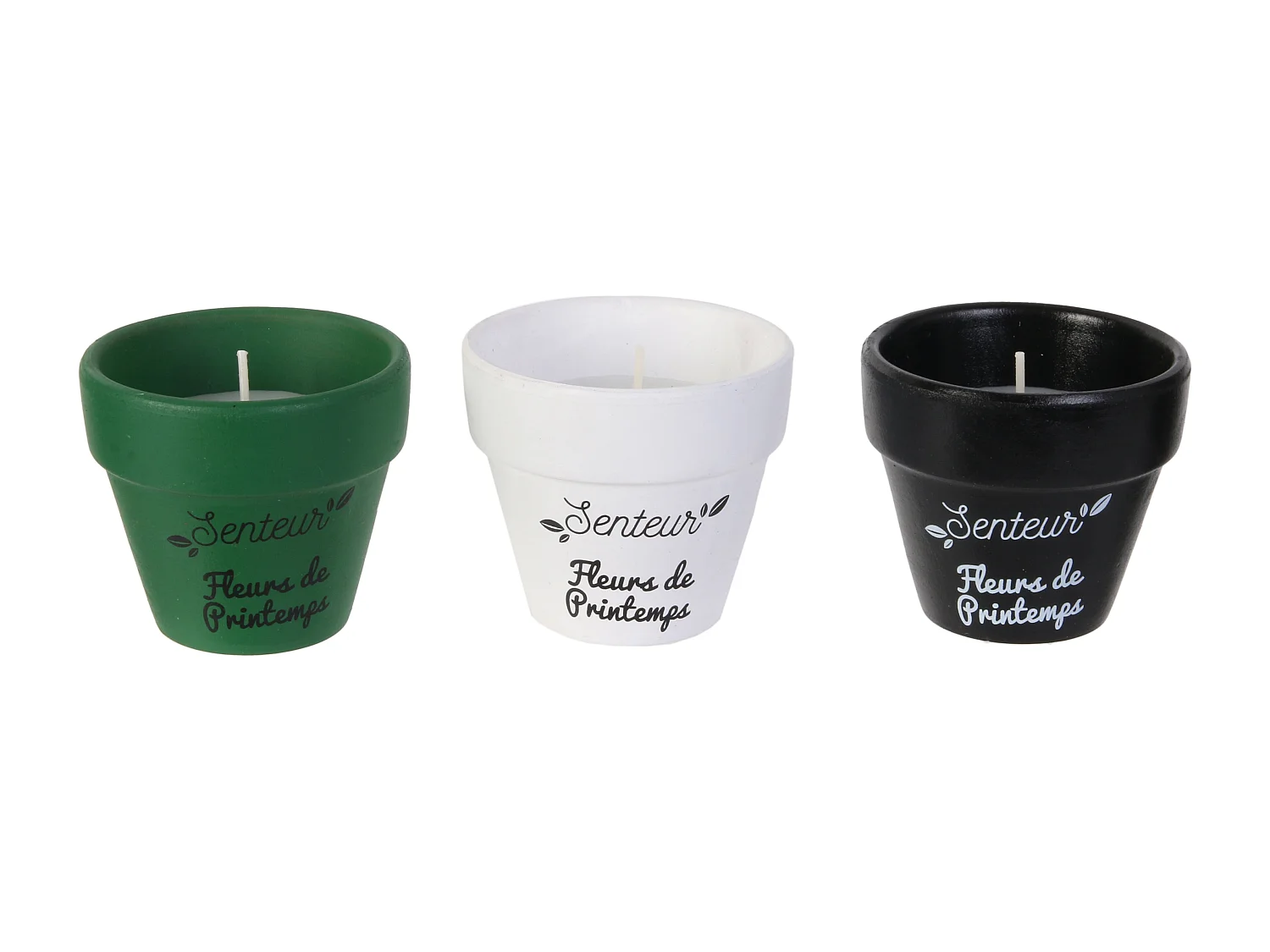 Set di 3 candele Nature