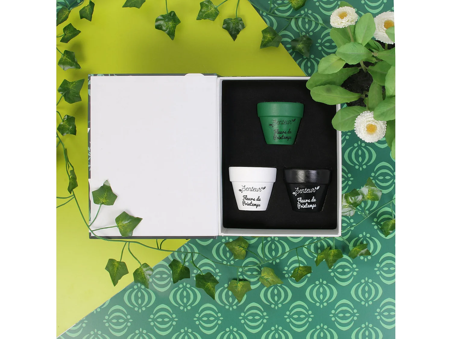 Set di 3 candele Nature