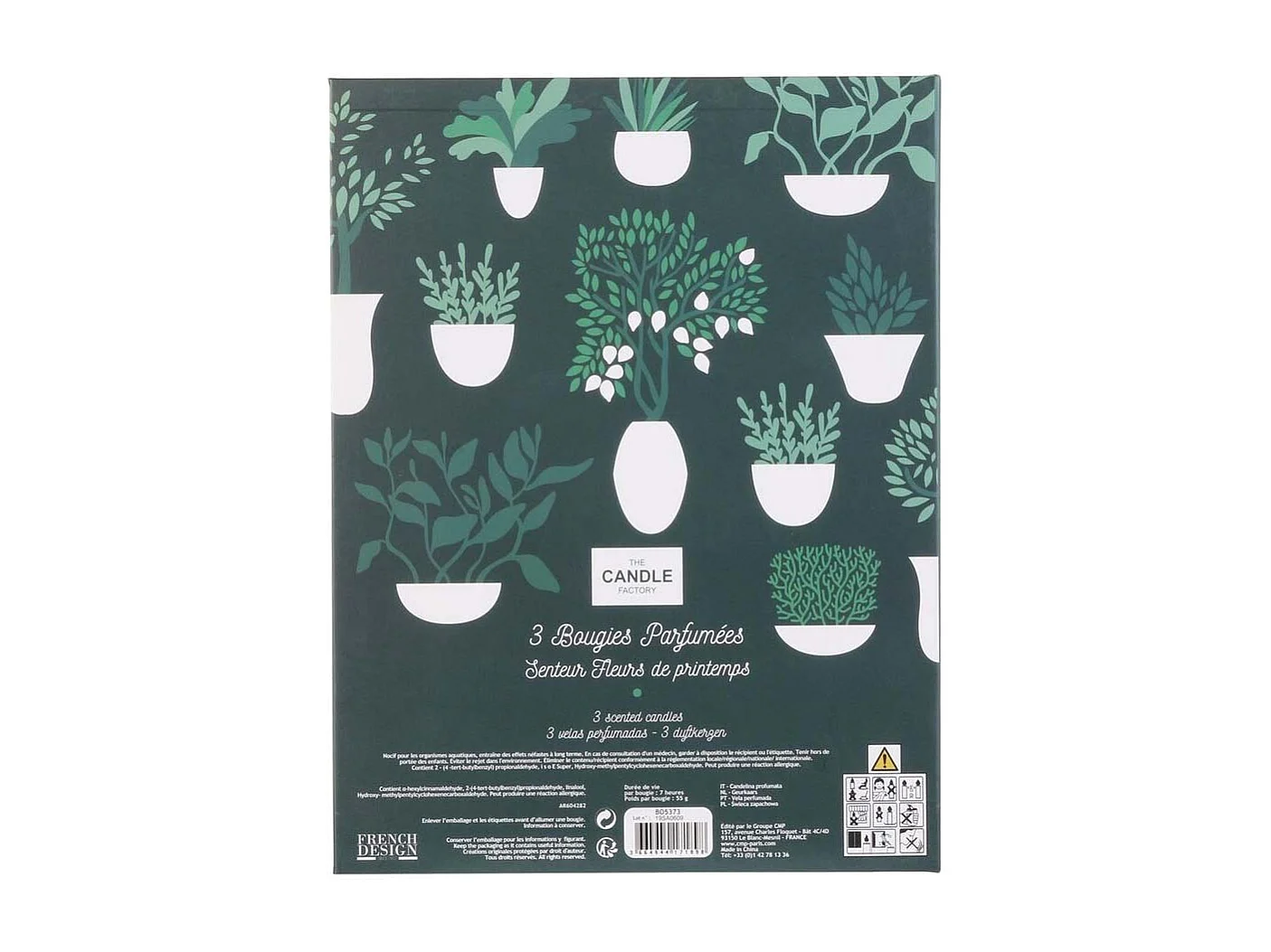 Set di 3 candele Nature