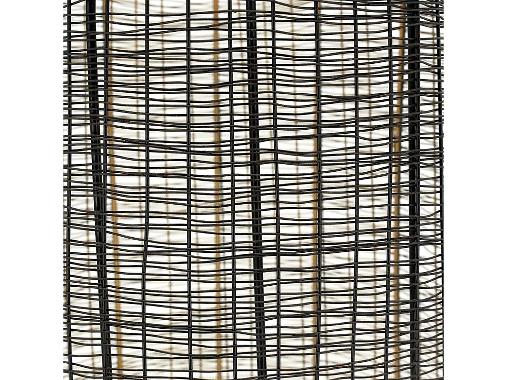 Photophore en fil de métal noir  Petit modèle