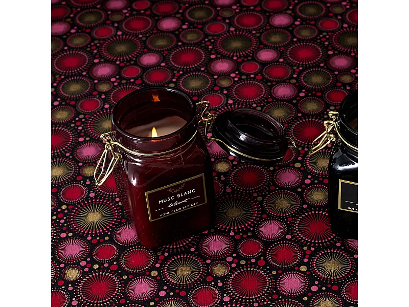 Bougie parfumée pot à clip apothicaire 9 x 6 x 11 cm (Lot de 2)