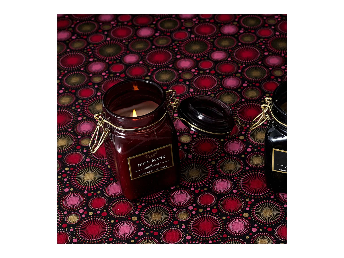 Bougie parfumée pot à clip apothicaire 9 x 6 x 11 cm (Lot de 2)