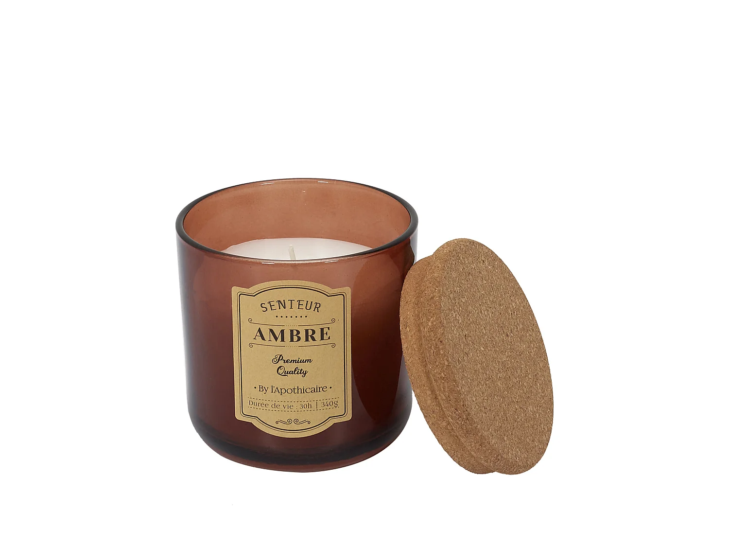 Bougie Parfumee Liege Apothicaire X3 Coffret Multicolore, Rouge, Blanc, Gris