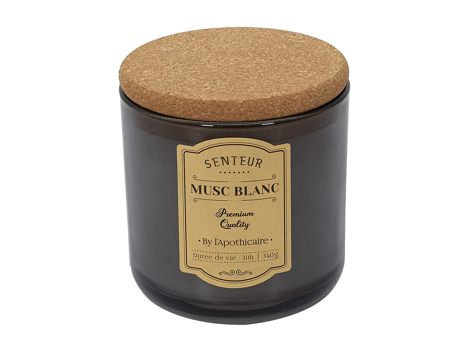 Bougie Parfumee Liege Apothicaire X3 Coffret Multicolore, Rouge, Blanc, Gris