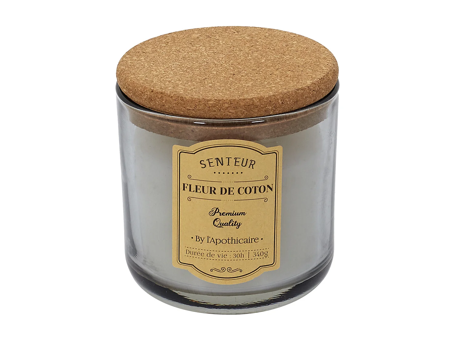 Bougie Parfumee Liege Apothicaire X3 Coffret Multicolore, Rouge, Blanc, Gris