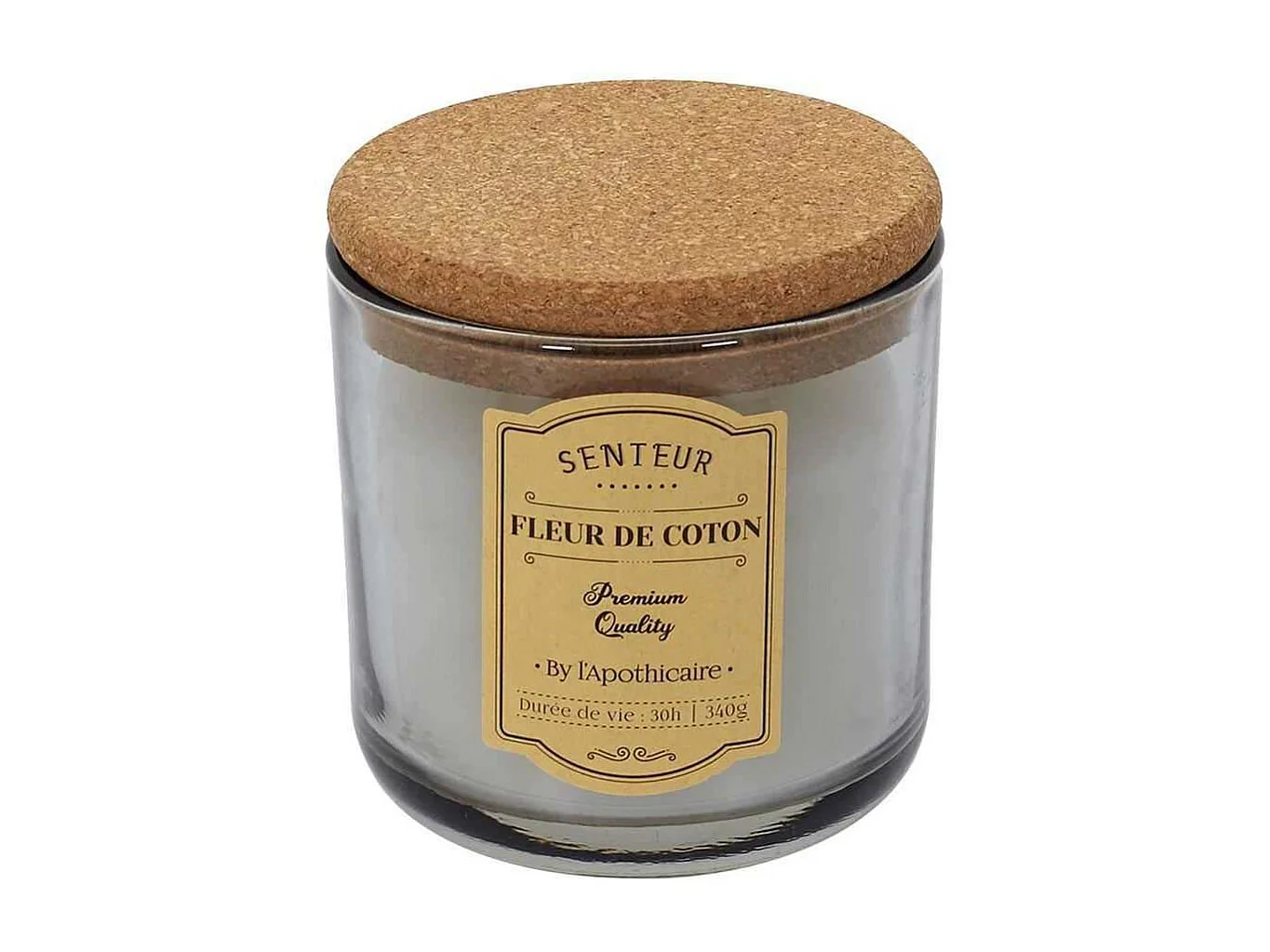 Bougie Parfumee Liege Apothicaire X3 Coffret Multicolore, Rouge, Blanc, Gris