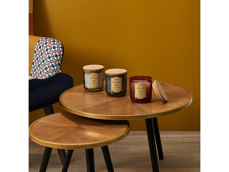 Bougie Parfumee Liege Apothicaire X3 Coffret Multicolore, Rouge, Blanc, Gris