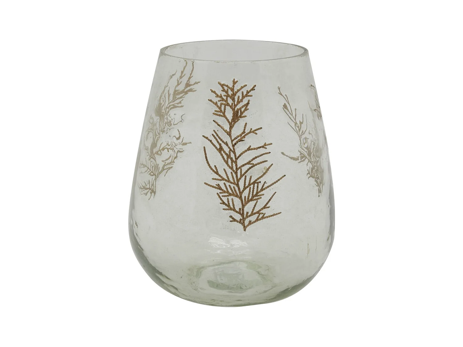 Photophore en verre Fougère Grand modèle