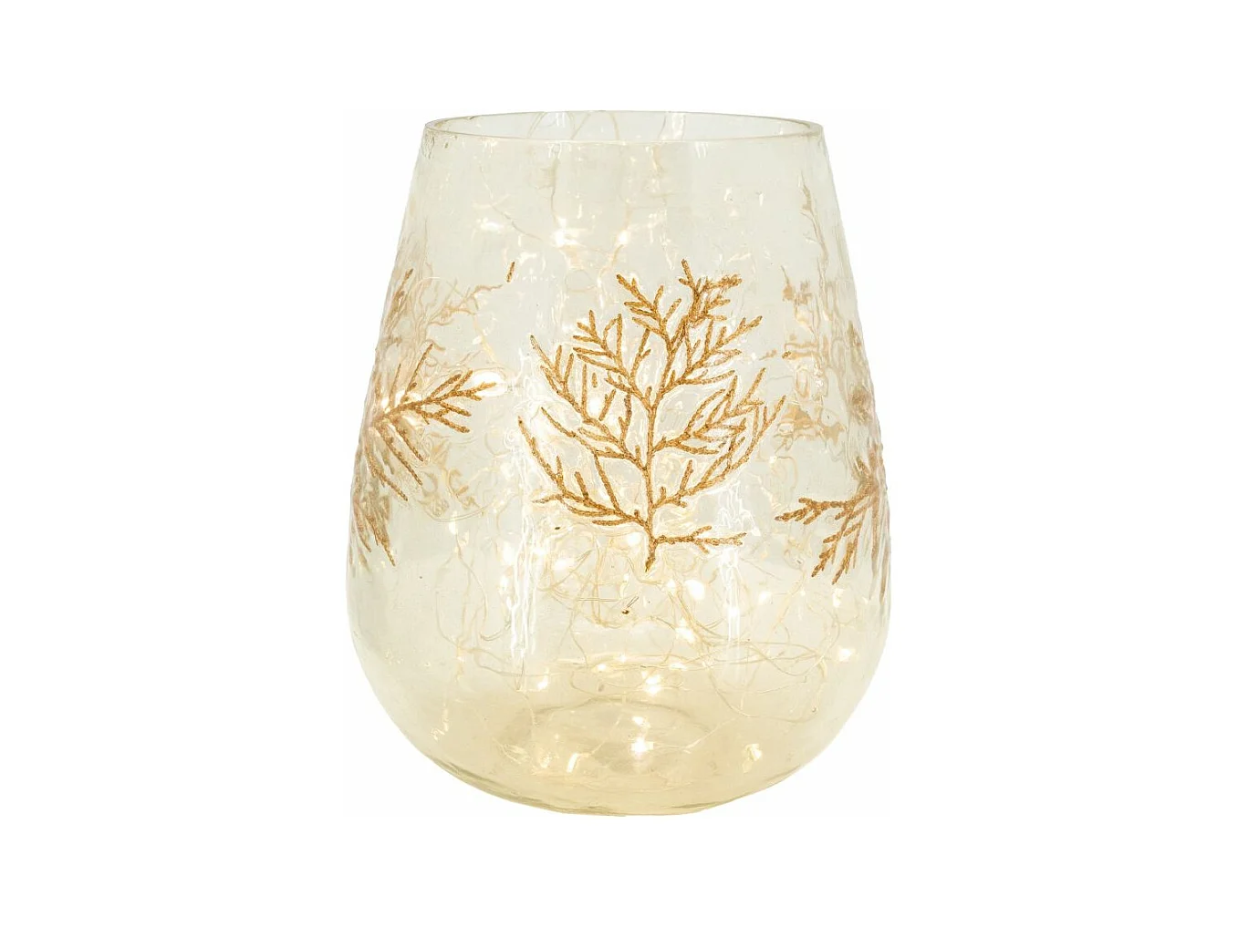 Photophore en verre Fougère Grand modèle