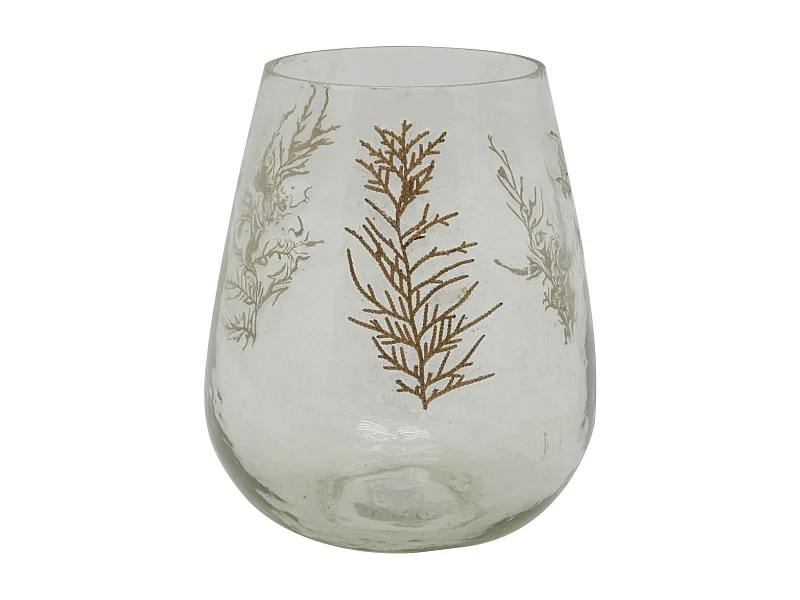 Photophore en verre Fougère Grand modèle