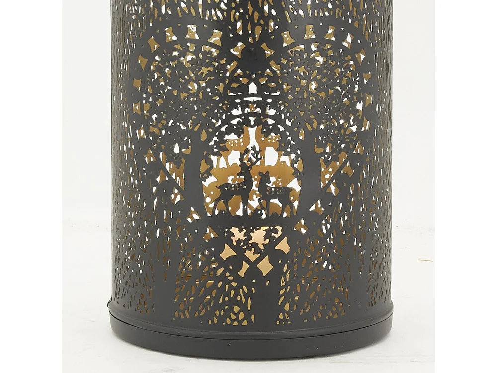 Lanterne in metallo laccato nero Cervo