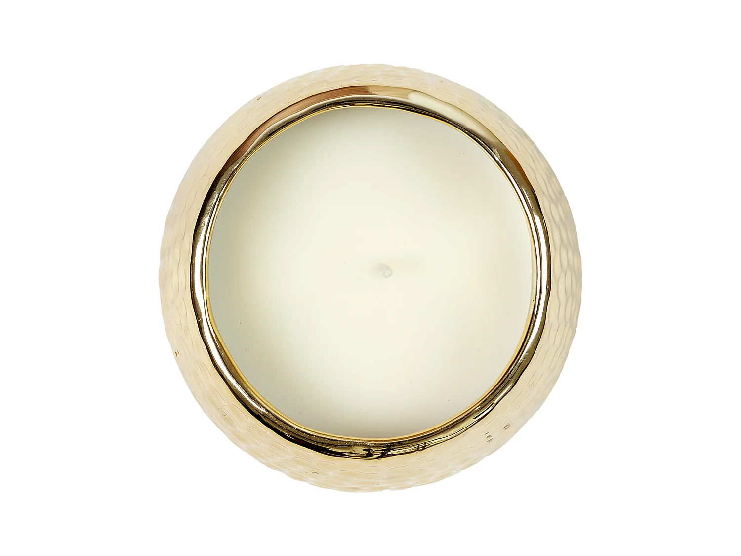 Bougie Parfumee Martelee Doree H9cm Or