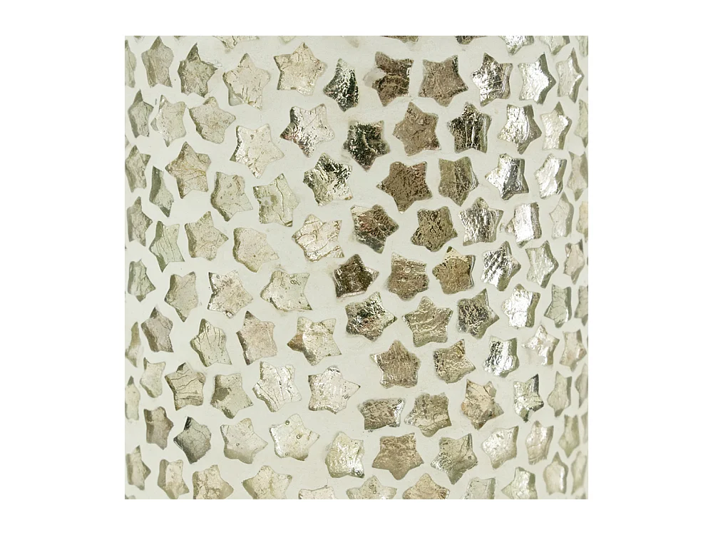 Photophore en verre avec étoiles