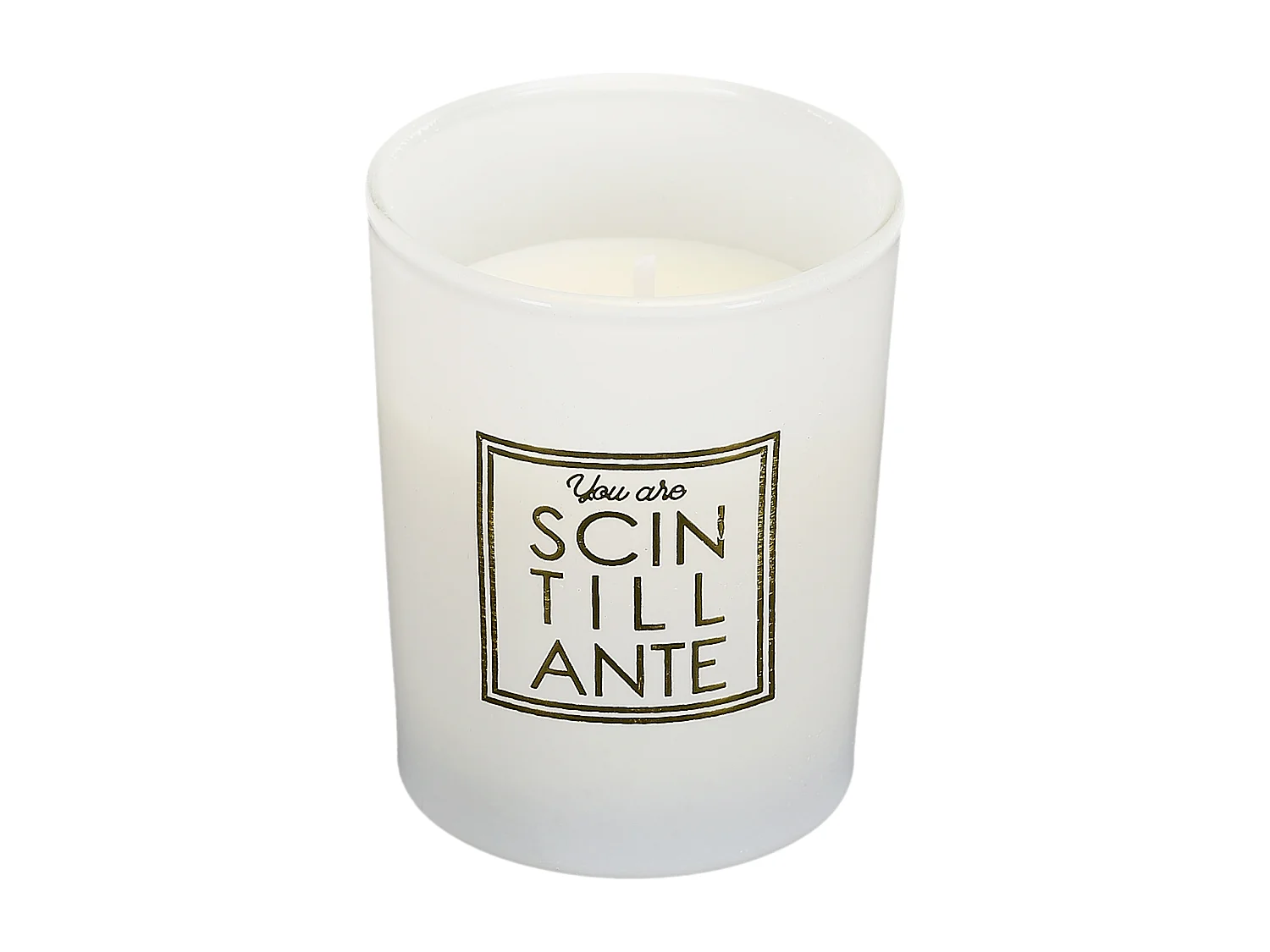 Juego de 4 velas perfumadas con flores de algodón Usted es