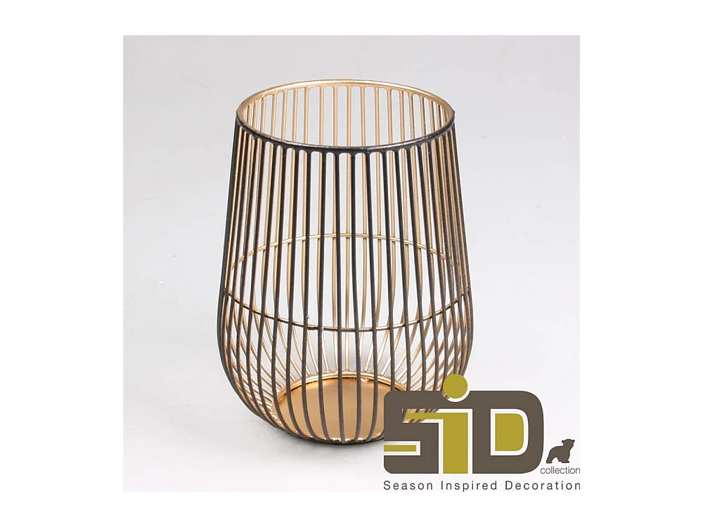 Photophore en fil de fer Andréa 16 x 23 cm