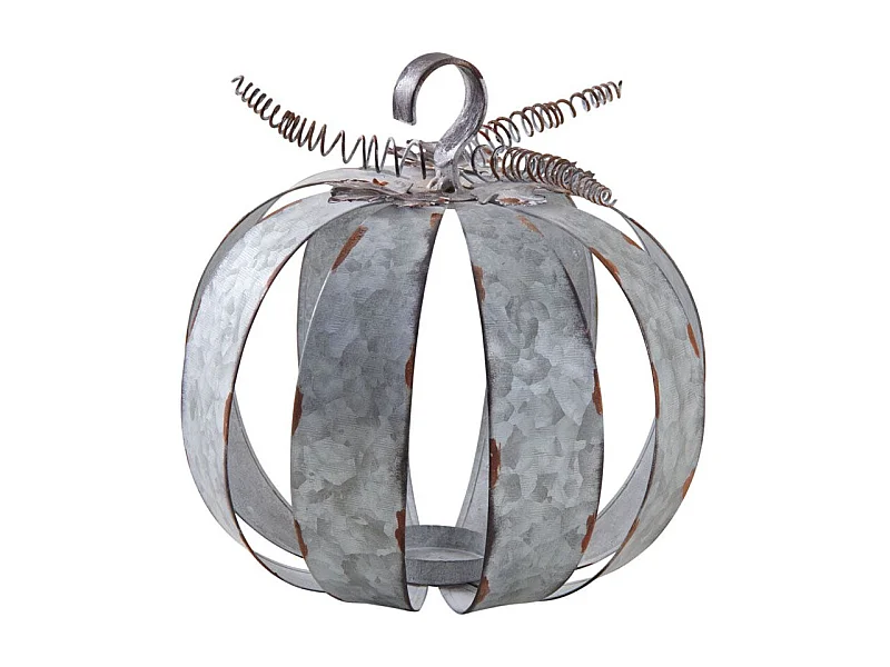 Photophore citrouille métal antique