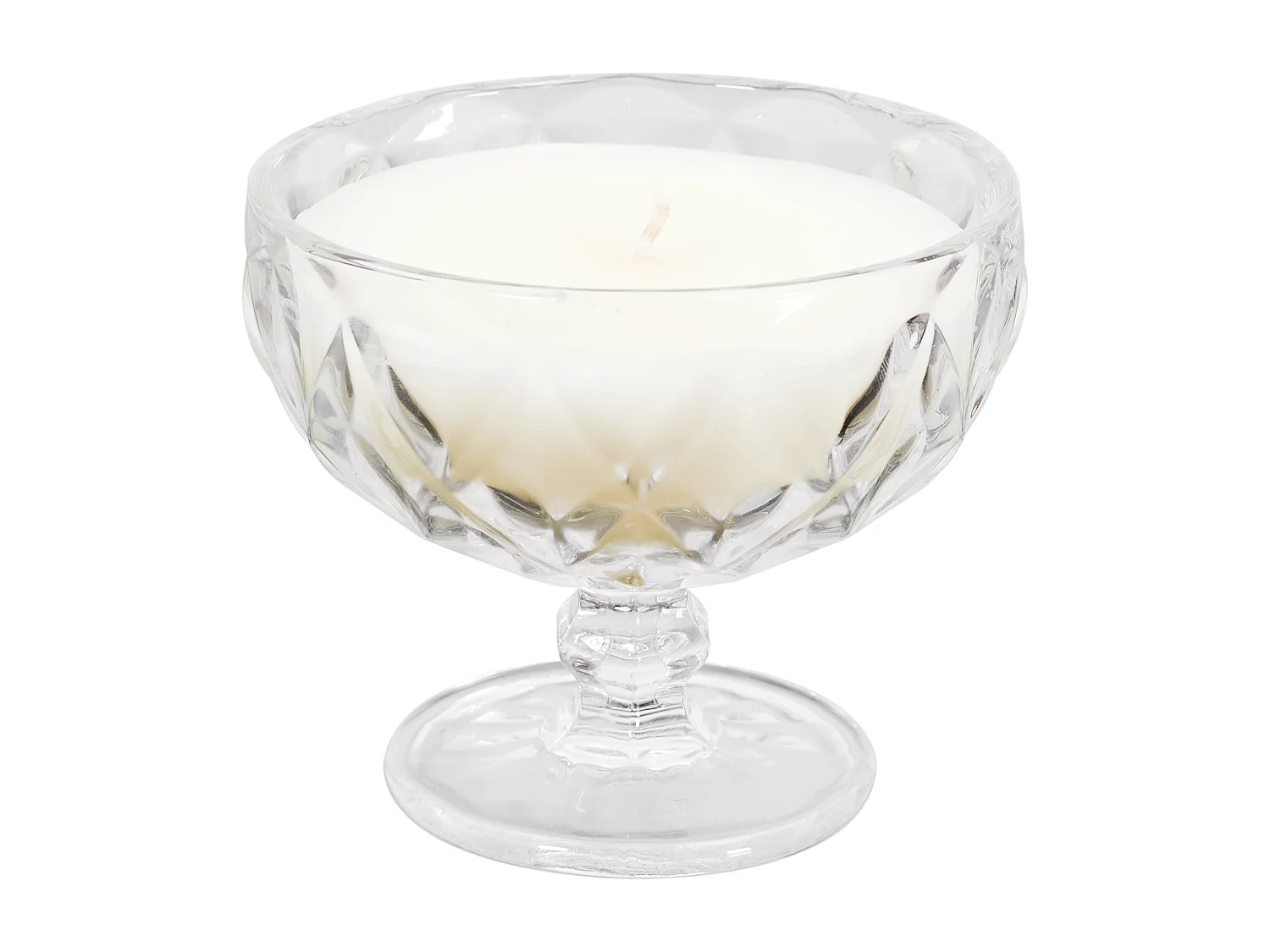 Lot De 2 Bougies Parfumees Coupelle H12cm Transparent