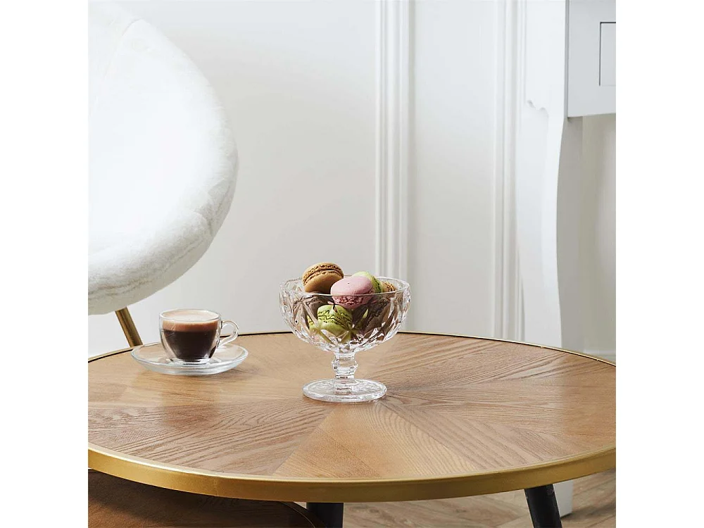 Lot De 2 Bougies Parfumees Coupelle H12cm Transparent